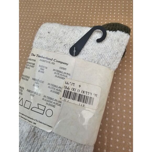 Vintage TIMBERLAND Du Pont Thermax Wool Blend MEN'S SOCKS SIZE 10-13 Rare - Picture 9 of 9